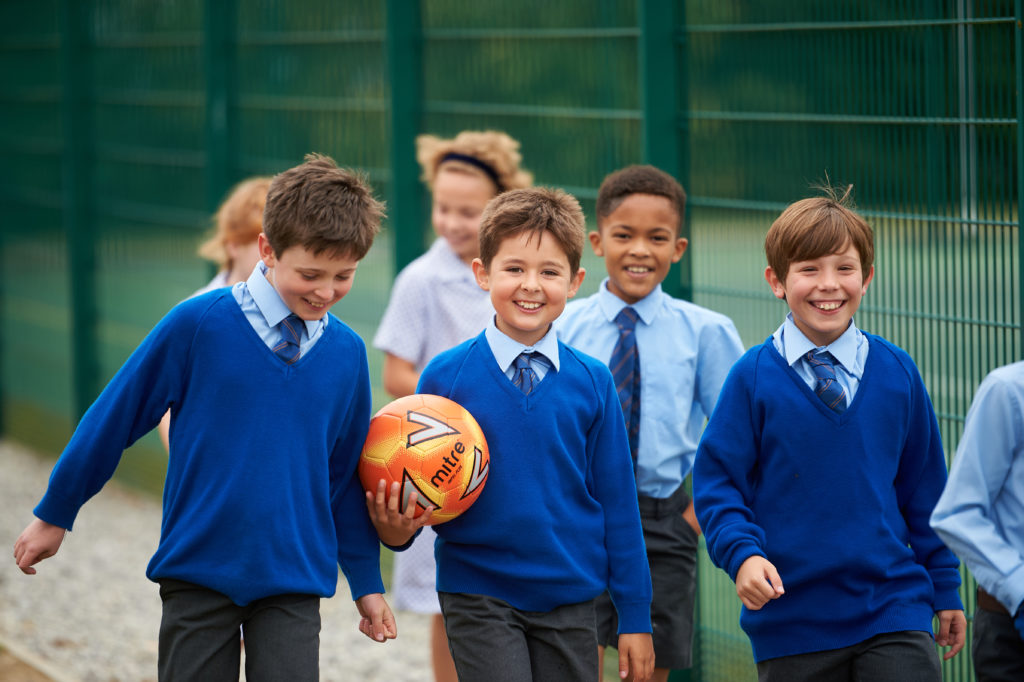 prep school ball outside