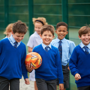 prep school ball outside